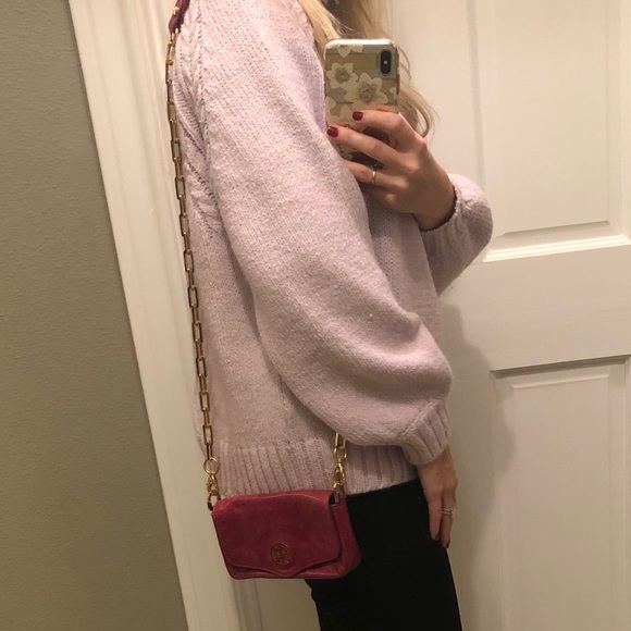 Tory Burch Raspberry Cross Body Bag - Picture 6 of 6